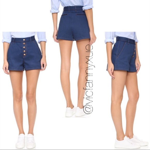 Rag & Bone Branson high waist denim shorts 00 - Picture 3 of 7